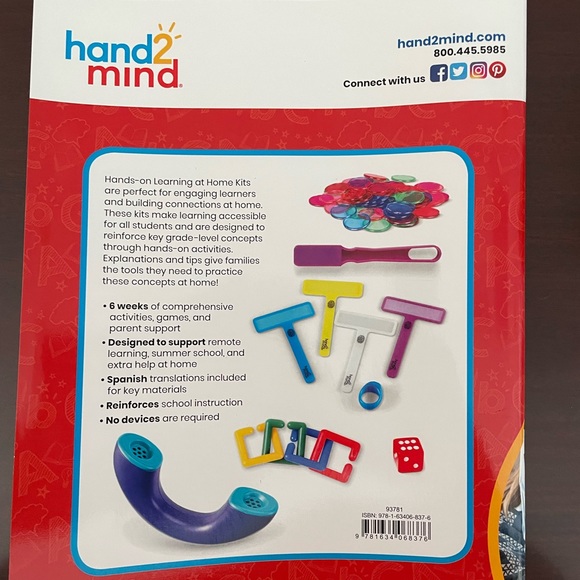 Hand 2 Mind Learning at Home Math & Literacy First Grade Learning Kits - Picture 4 of 9